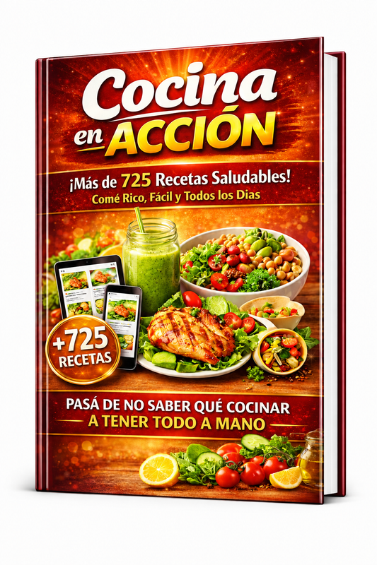 Cocina en Acción – Ebook Digital con +725 Recetas Saludables
